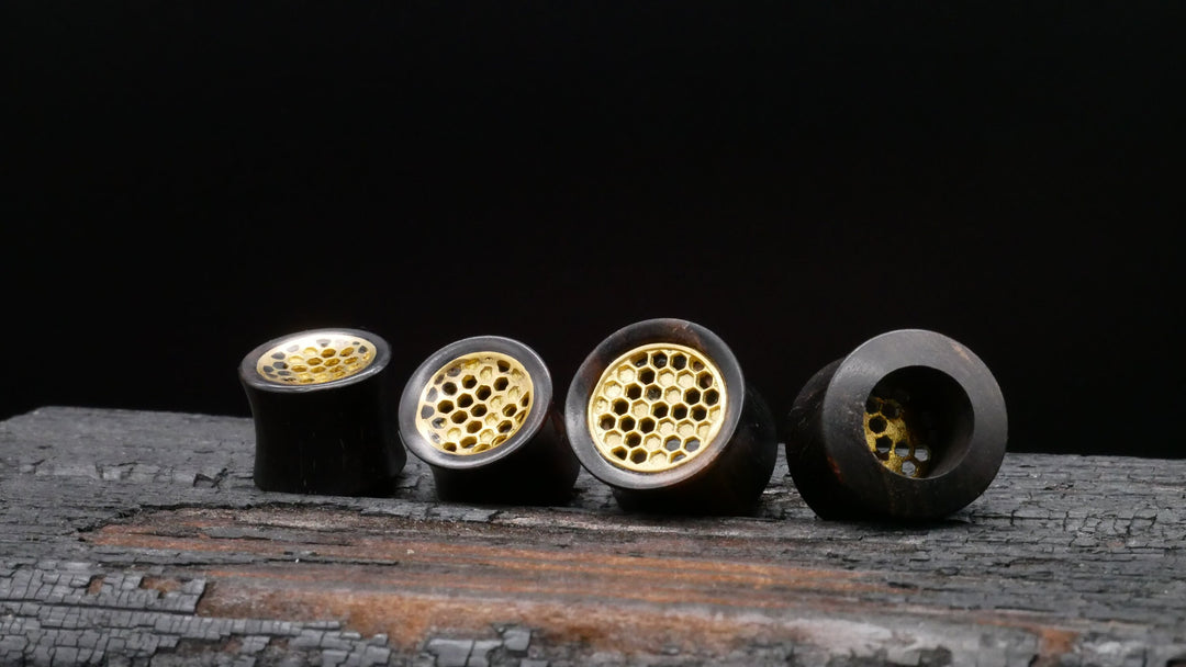 1x Plug Arang Wood 12mm & 14mm - F1