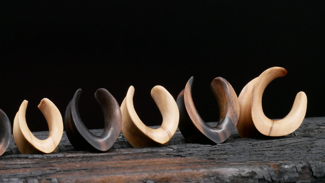 1x Saddle Tunnel aus Narra/Olive Wood - C2