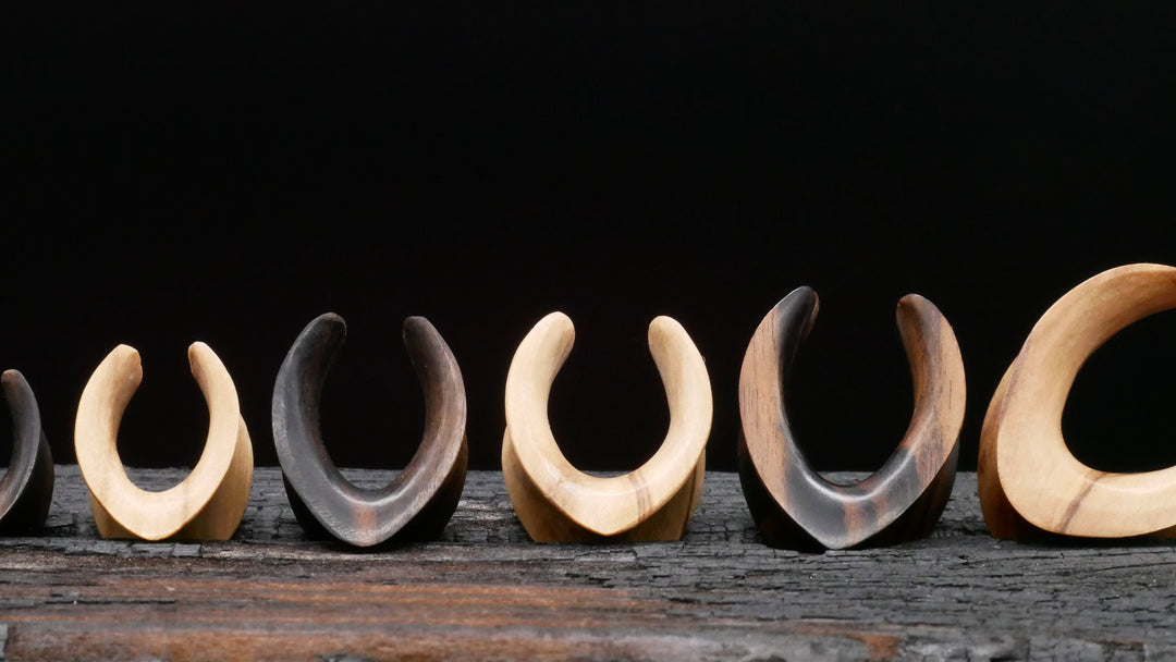 1x Saddle Tunnel aus Narra/Olive Wood - C2