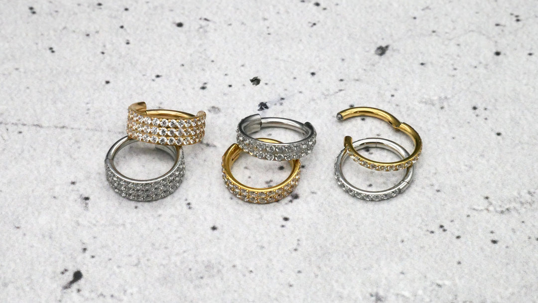 TITAN Ohrring Piercing in Gold / Silber - 1N/16