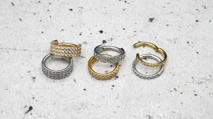 TITAN Ohrring Piercing in Gold / Silber - 1N/16
