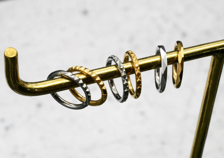 TITAN Piercing Ring Gold Silber - 1N/17