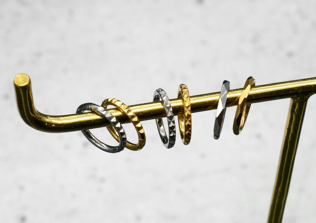 TITAN Piercing Ring Gold Silber - 1N/17