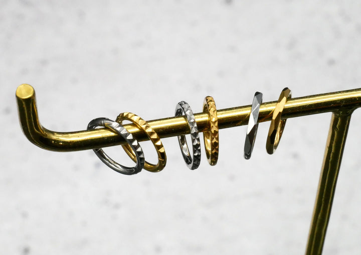 TITAN Piercing Ring Gold Silber - 1N/17