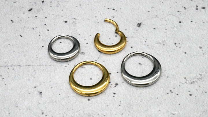Piercing Ring Chirurgenstahl Gold Silber - 1O/15