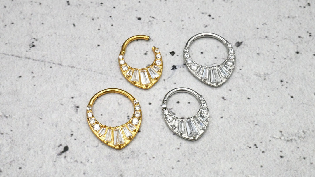 Piercing Ring Chirurgenstahl Gold Silber - 1N/18
