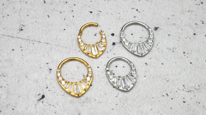 Piercing Ring Chirurgenstahl Gold Silber - 1N/18