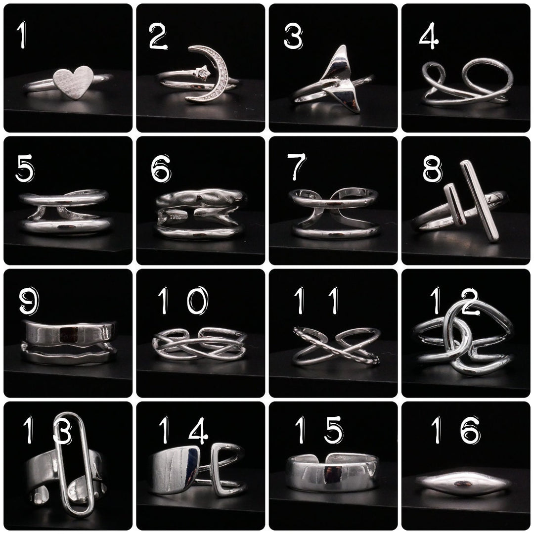 Ring Silver Plated UNISIZE - Q2