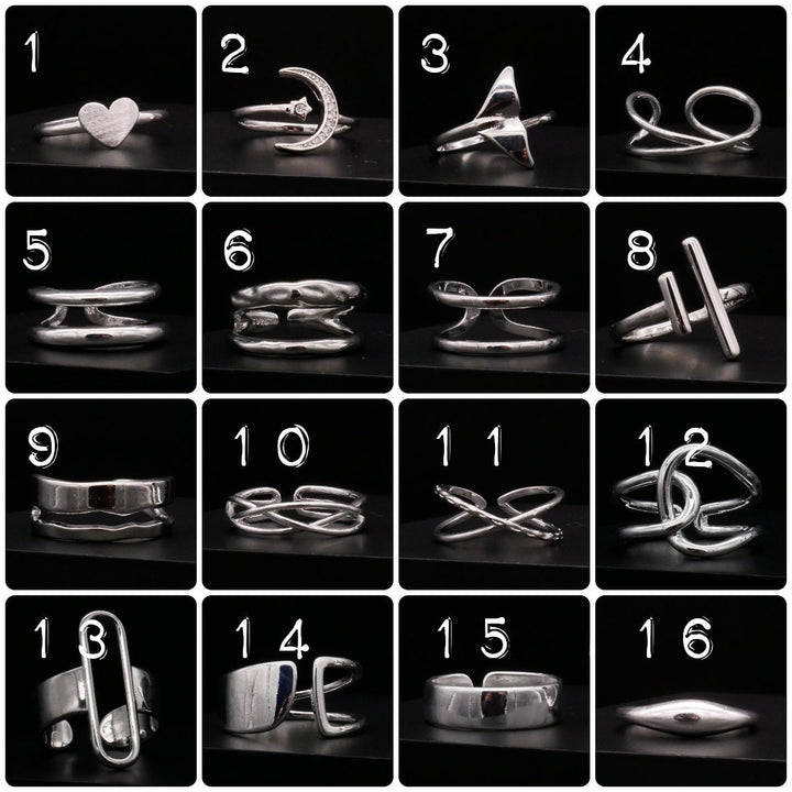Ring Silver Plated UNISIZE - Q2