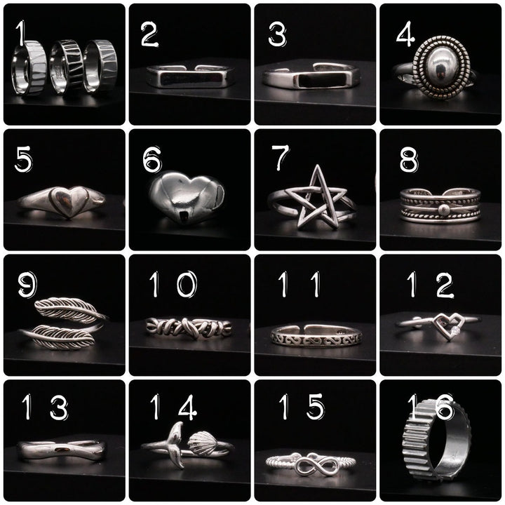 Ring Silver Plated UNISIZE - Q4