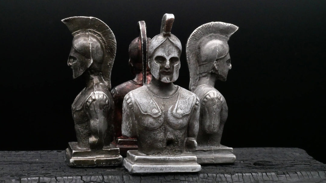 Büste, Leonidas, König von Sparta 300, Zinn