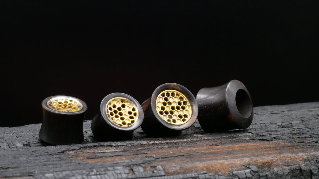 1x Plug Arang Wood 12mm & 14mm - F1