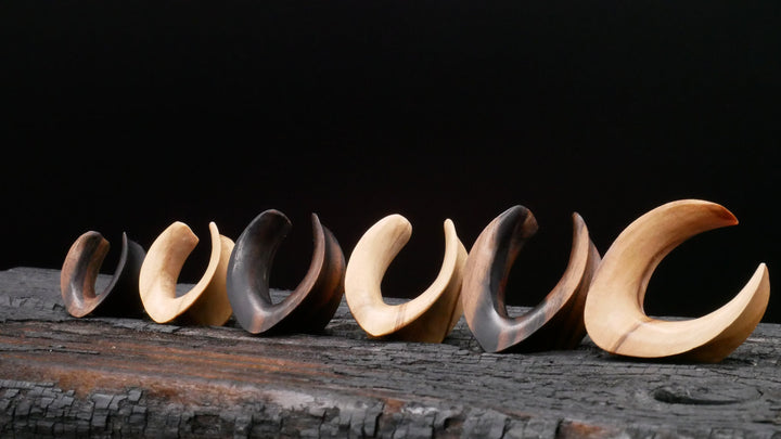 1x Saddle Tunnel aus Narra/Olive Wood - C2