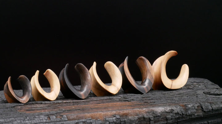 1x Saddle Tunnel aus Narra/Olive Wood - C2