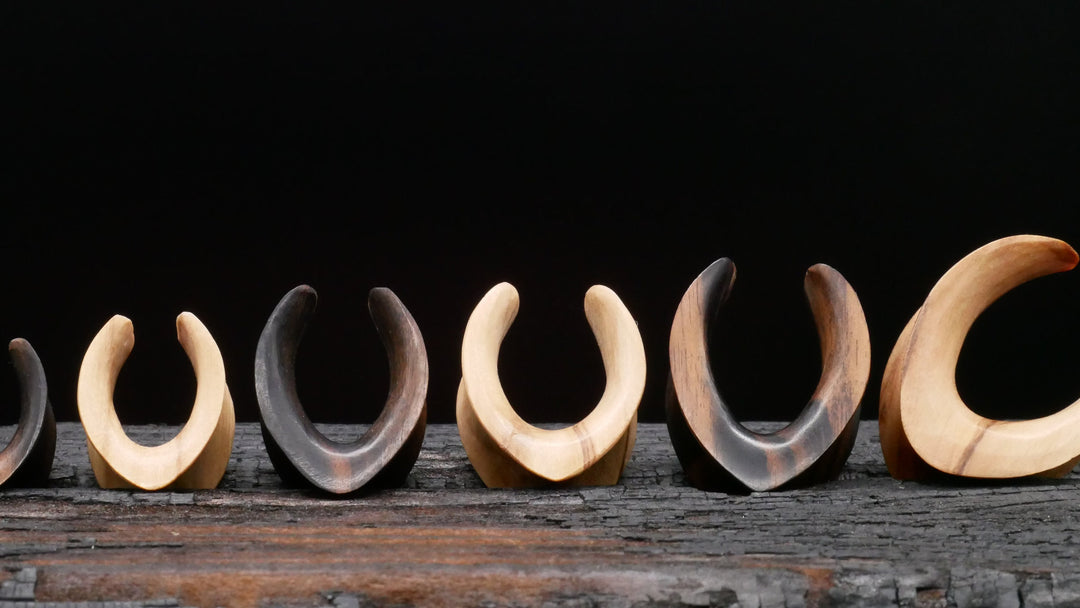 1x Saddle Tunnel aus Narra/Olive Wood - C2
