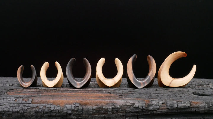 1x Saddle Tunnel aus Narra/Olive Wood - C2