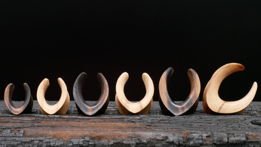 1x Saddle Tunnel aus Narra/Olive Wood - C2