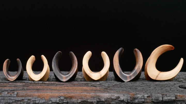 1x Saddle Tunnel aus Narra/Olive Wood - C2