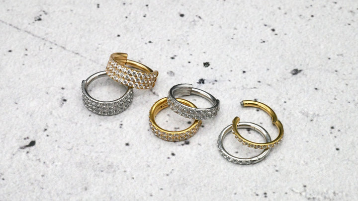 TITAN Ohrring Piercing in Gold / Silber - 1N/16