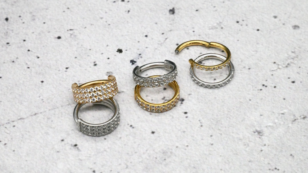 TITAN Ohrring Piercing in Gold / Silber - 1N/16