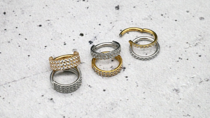 TITAN Ohrring Piercing in Gold / Silber - 1N/16