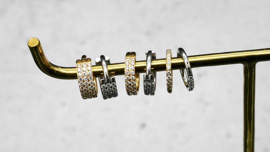 TITAN Ohrring Piercing in Gold / Silber - 1N/16