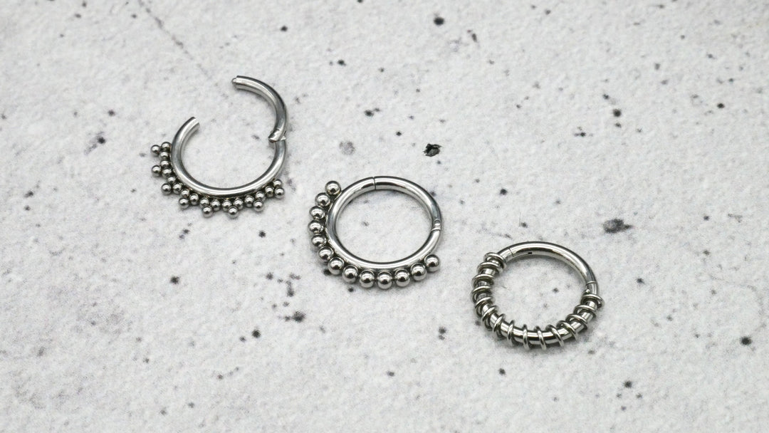 Chirurgenstashl Piercing Ring Silber - 1N/16
