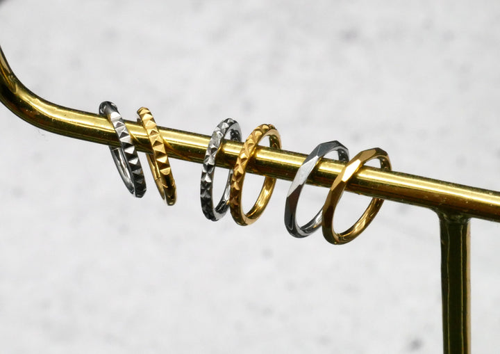 TITAN Piercing Ring Gold Silber - 1N/17