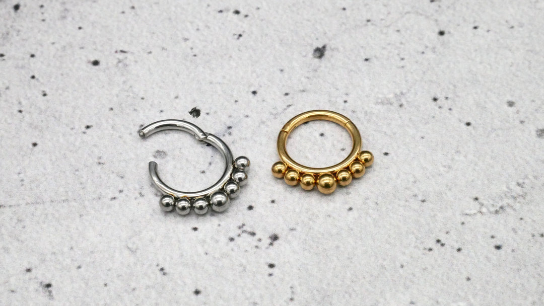 Piercing Ring Chirurgenstahl Gold Silber - 1N/16