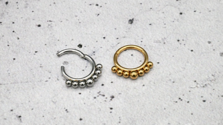 Piercing Ring Chirurgenstahl Gold Silber - 1N/16