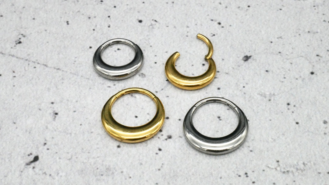 Piercing Ring Chirurgenstahl Gold Silber - 1O/15