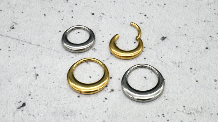 Piercing Ring Chirurgenstahl Gold Silber - 1O/15