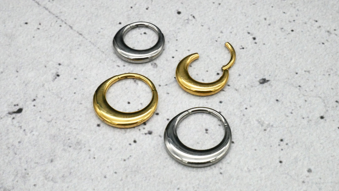 Piercing Ring Chirurgenstahl Gold Silber - 1O/15