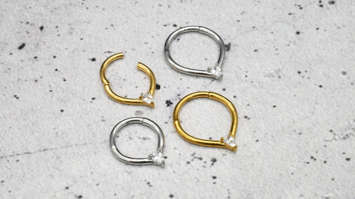 Piercing Ring Chirurgenstahl Gold Silber - 1N/16