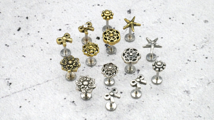 Piercing Labret/Medusa/Ohrstecker Chirurgenstahl 1O/04