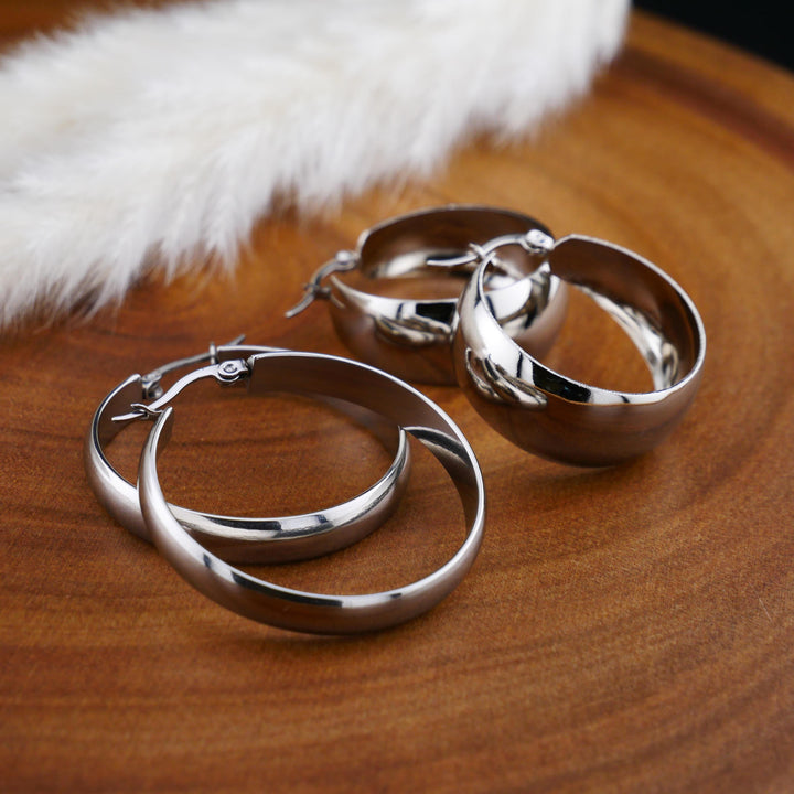 Ohrringe Creolen in Gold und Silber - EE-4