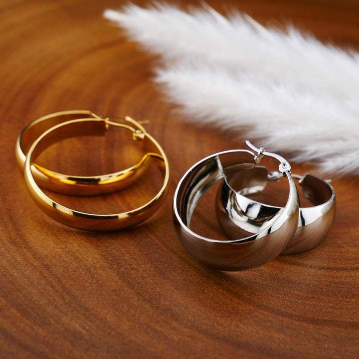 Ohrringe Creolen in Gold und Silber - EE-4