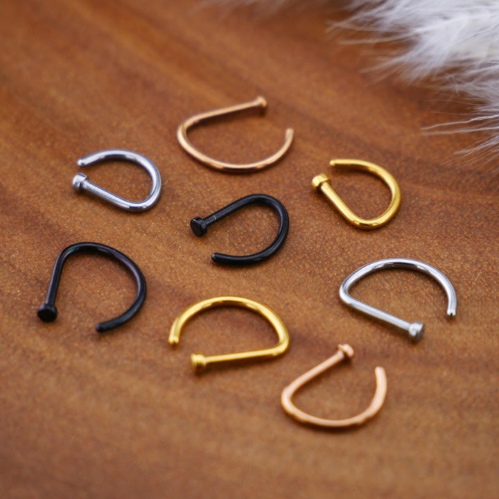 Fake Piercing Ring Chirurgenstahl Gold Silber - 1K/20