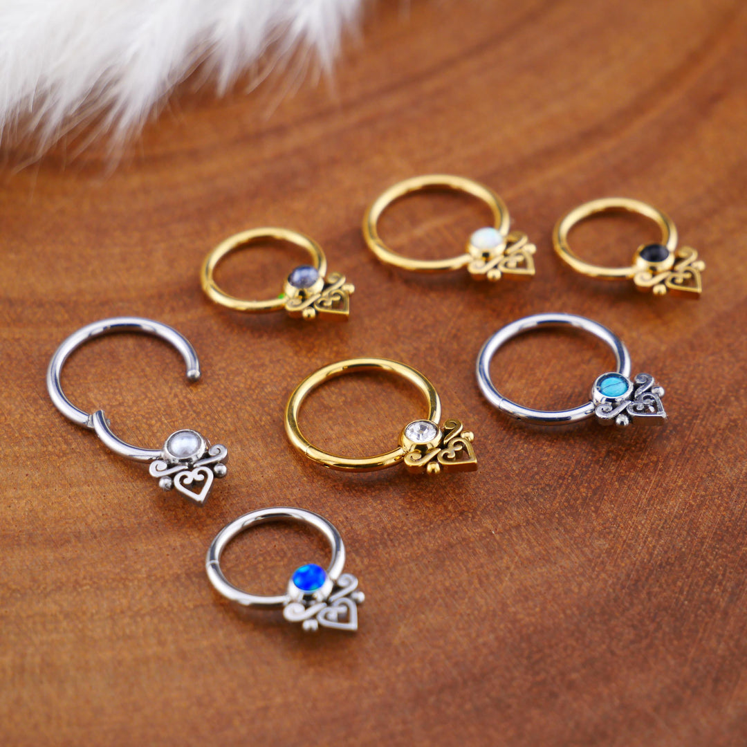 Piercing Ring Klicker Gold Silber - 1O/05