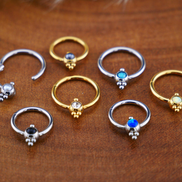 Piercing Ring Klicker Gold Silber - 1O/13