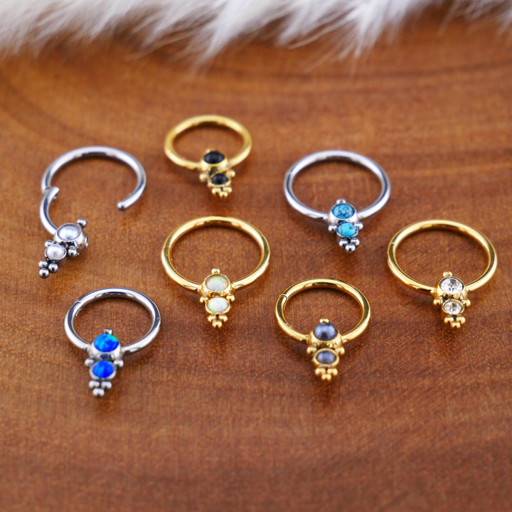 Piercing Ring Klicker Gold Silber - 1O/14