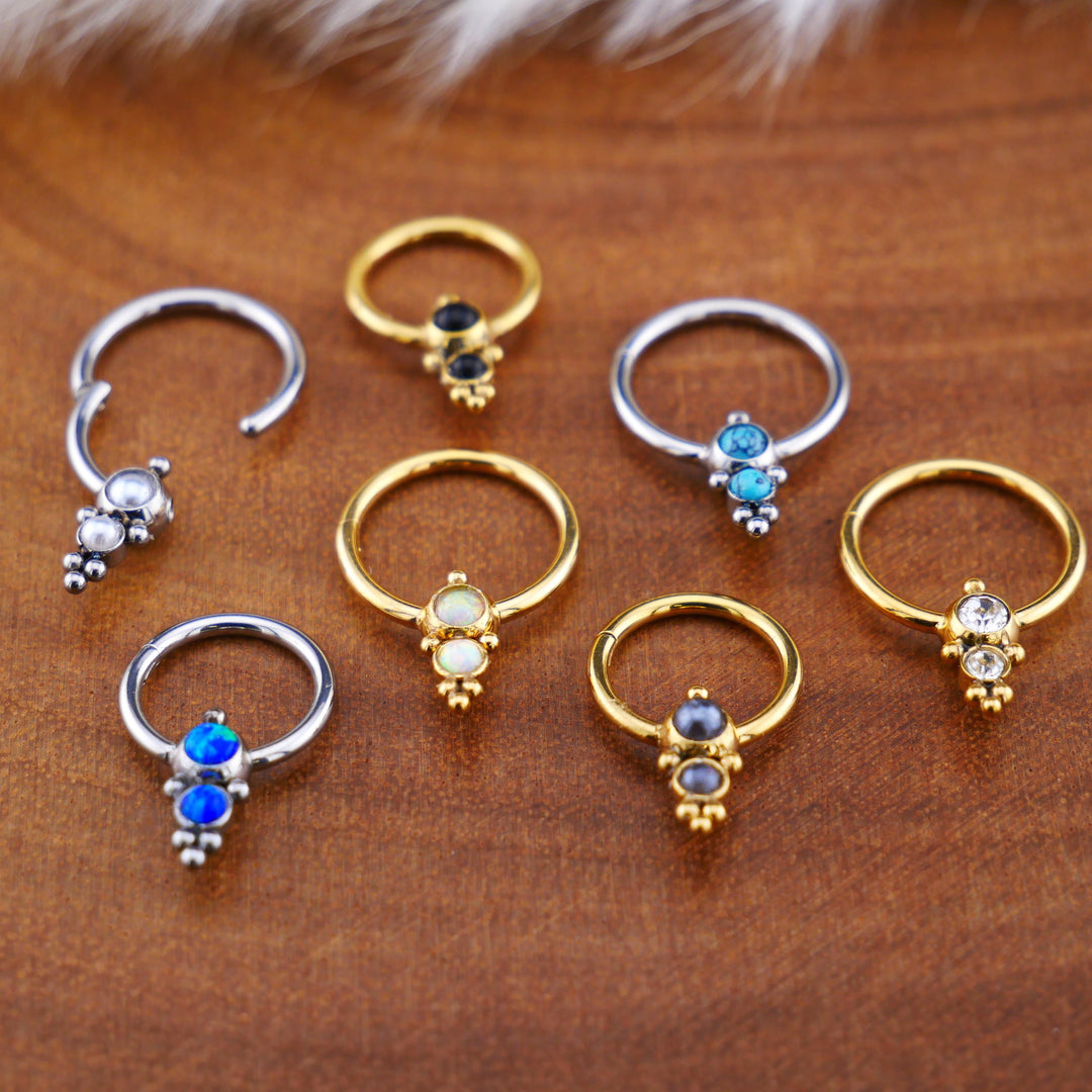 Piercing Ring Klicker Gold Silber - 1O/14