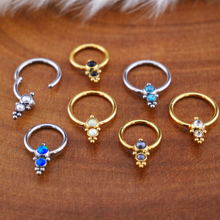 Piercing Ring Klicker Gold Silber - 1O/14