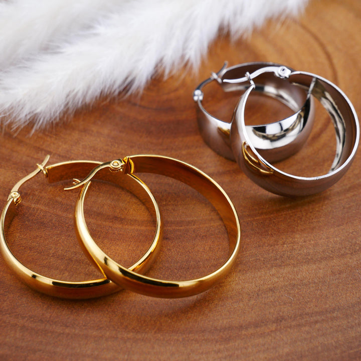 Ohrringe Creolen in Gold und Silber - EE-4