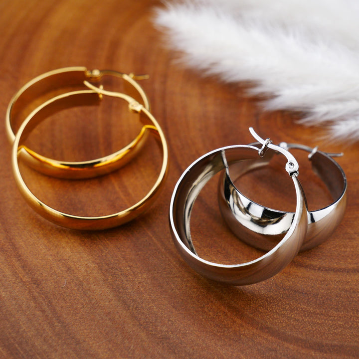 Ohrringe Creolen in Gold und Silber - EE-4