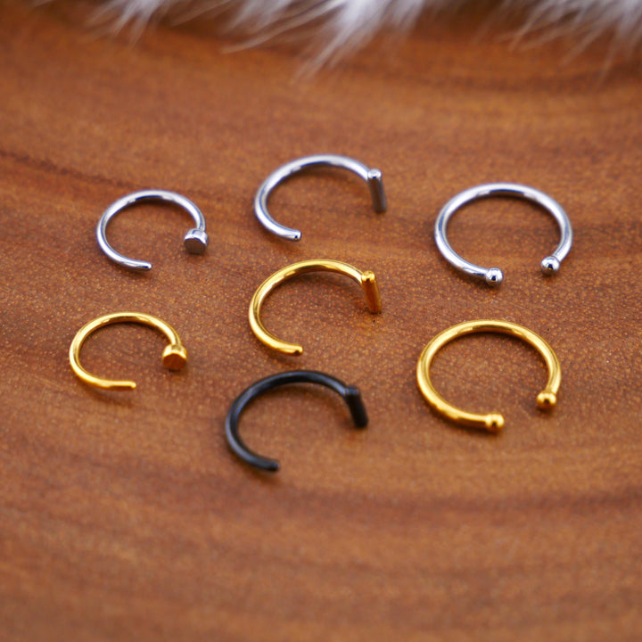 Fake Piercing Ring Chirurgenstahl Gold Silber - 1K/20