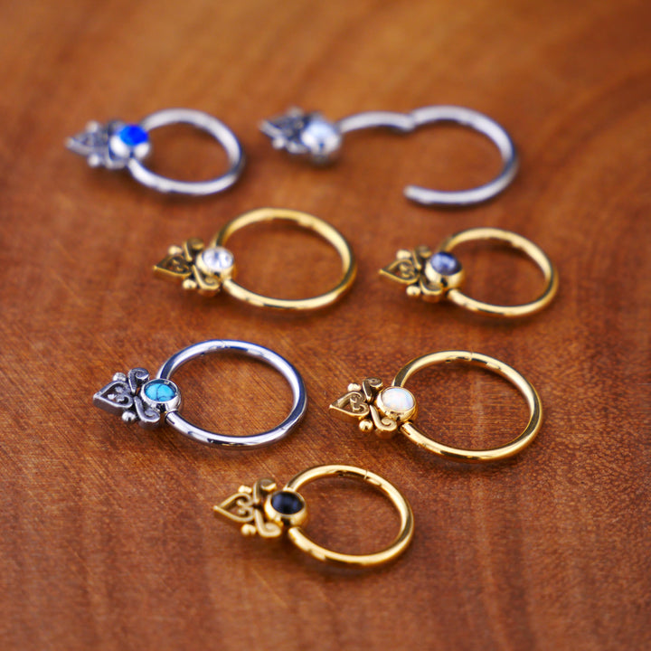 Piercing Ring Klicker Gold Silber - 1O/05
