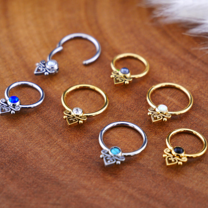 Piercing Ring Klicker Gold Silber - 1O/05