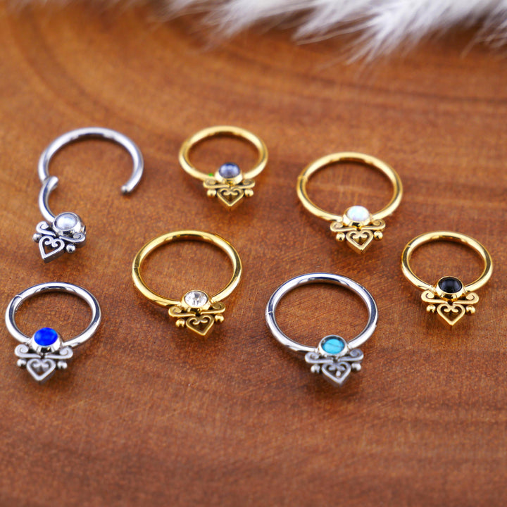 Piercing Ring Klicker Gold Silber - 1O/05