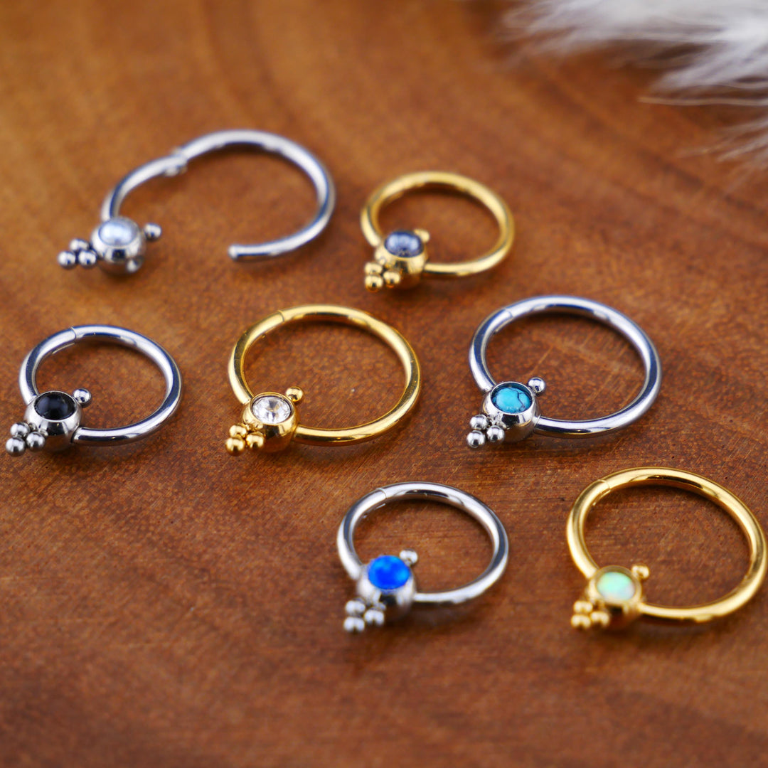Piercing Ring Klicker Gold Silber - 1O/13